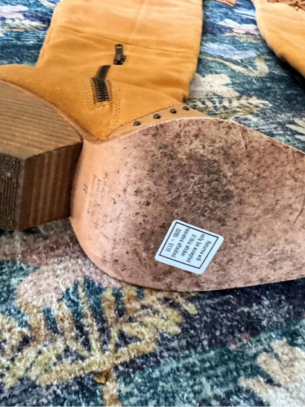 Spell Fringe Over-the-Knee Women's Boots - Tan - Picture 4 of 11